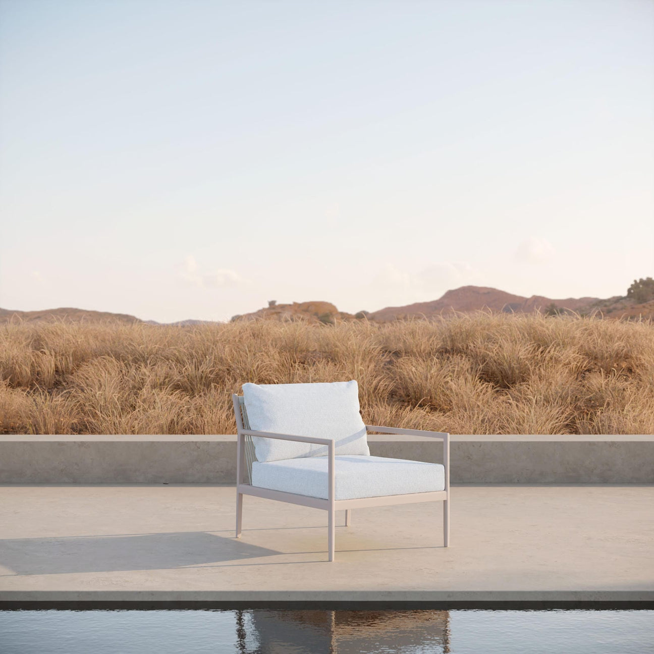 Madeira Club Chair - Ivory by Azurro Living