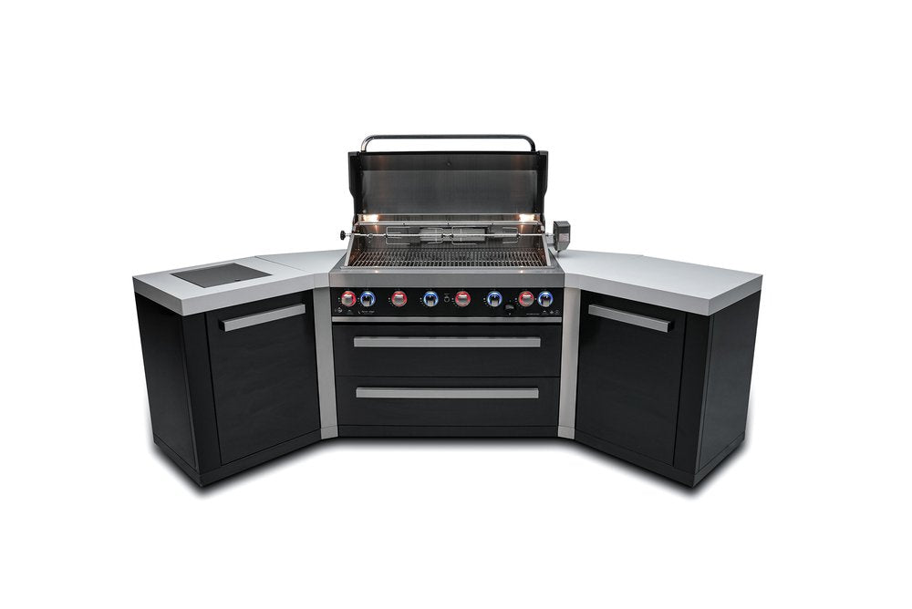 Mont Alpi Black Series 805 Black Stainless Steel Island With 45-Degree Corners MAi805-BSS45 by Mont Alpi