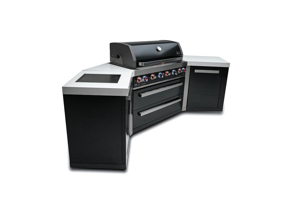 Mont Alpi Black Series 805 Black Stainless Steel Island With 45-Degree Corners MAi805-BSS45 by Mont Alpi