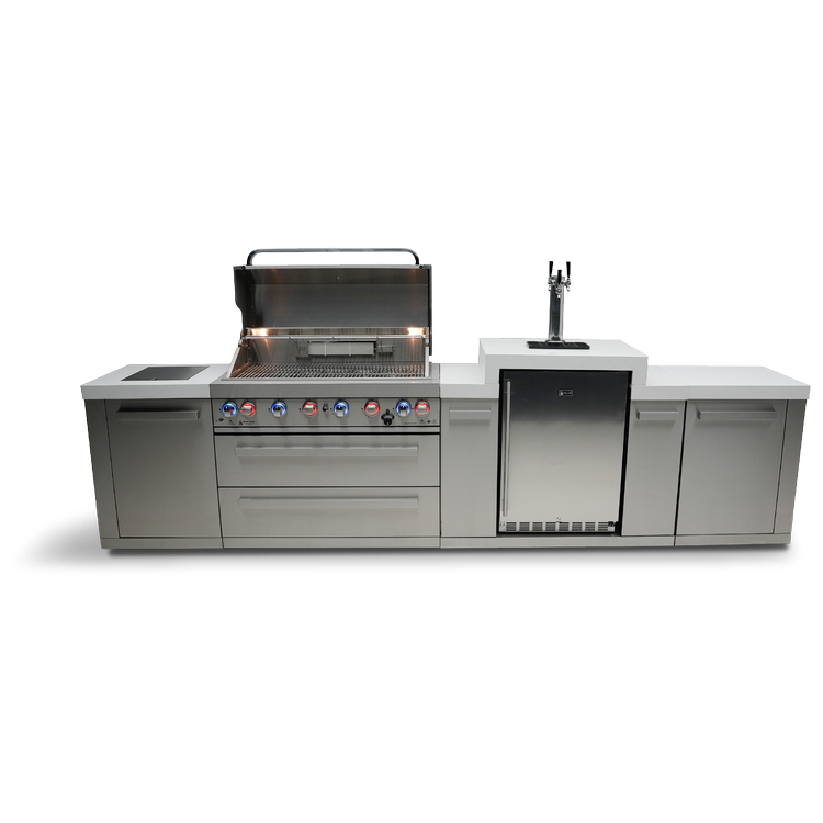 Mont Alpi Original Series 6-Burner Island with a Kegerator MAi805-KEG by Mont Alpi