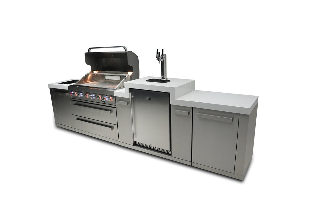 Mont Alpi Original Series 6-Burner Island with a Kegerator MAi805-KEG by Mont Alpi