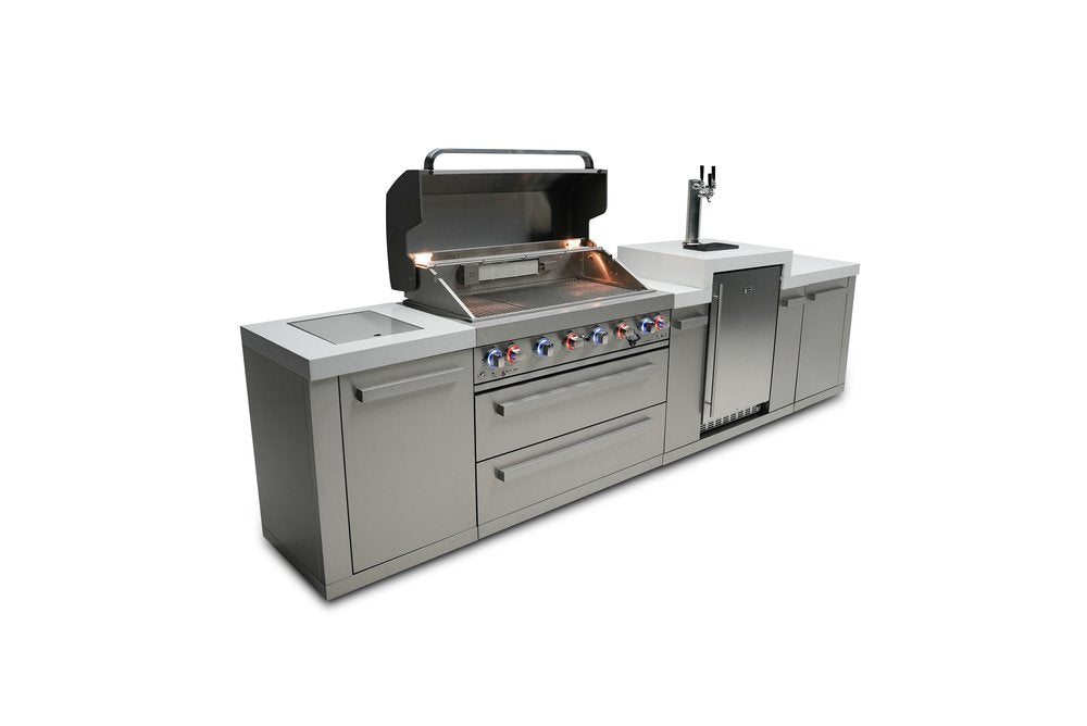Mont Alpi Original Series 6-Burner Island with a Kegerator MAi805-KEG by Mont Alpi