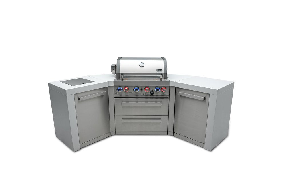 Mont Alpi Deluxe Series 4 Burner Deluxe Island with 45-Degree Corners MAi400-D45 by Mont Alpi