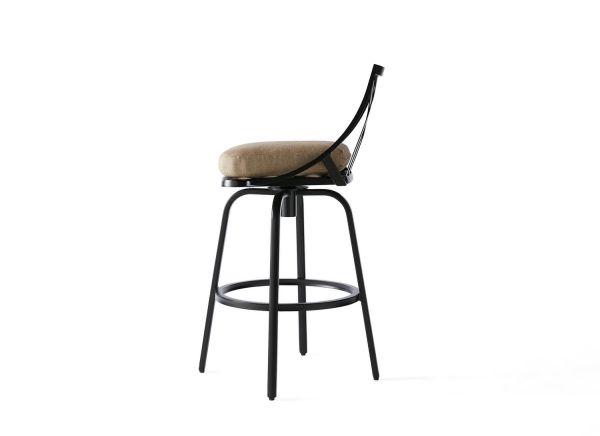 M Series Swivel Armless Bar Stool by Mallin