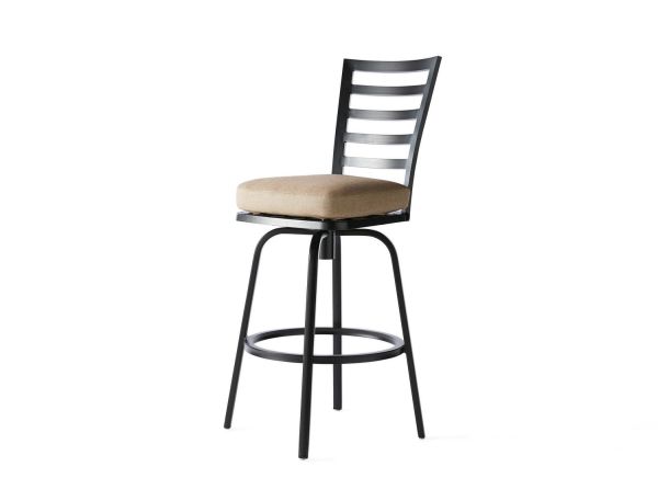 Mallin Ladderback Swivel Bar Stool - Thumbnail 3