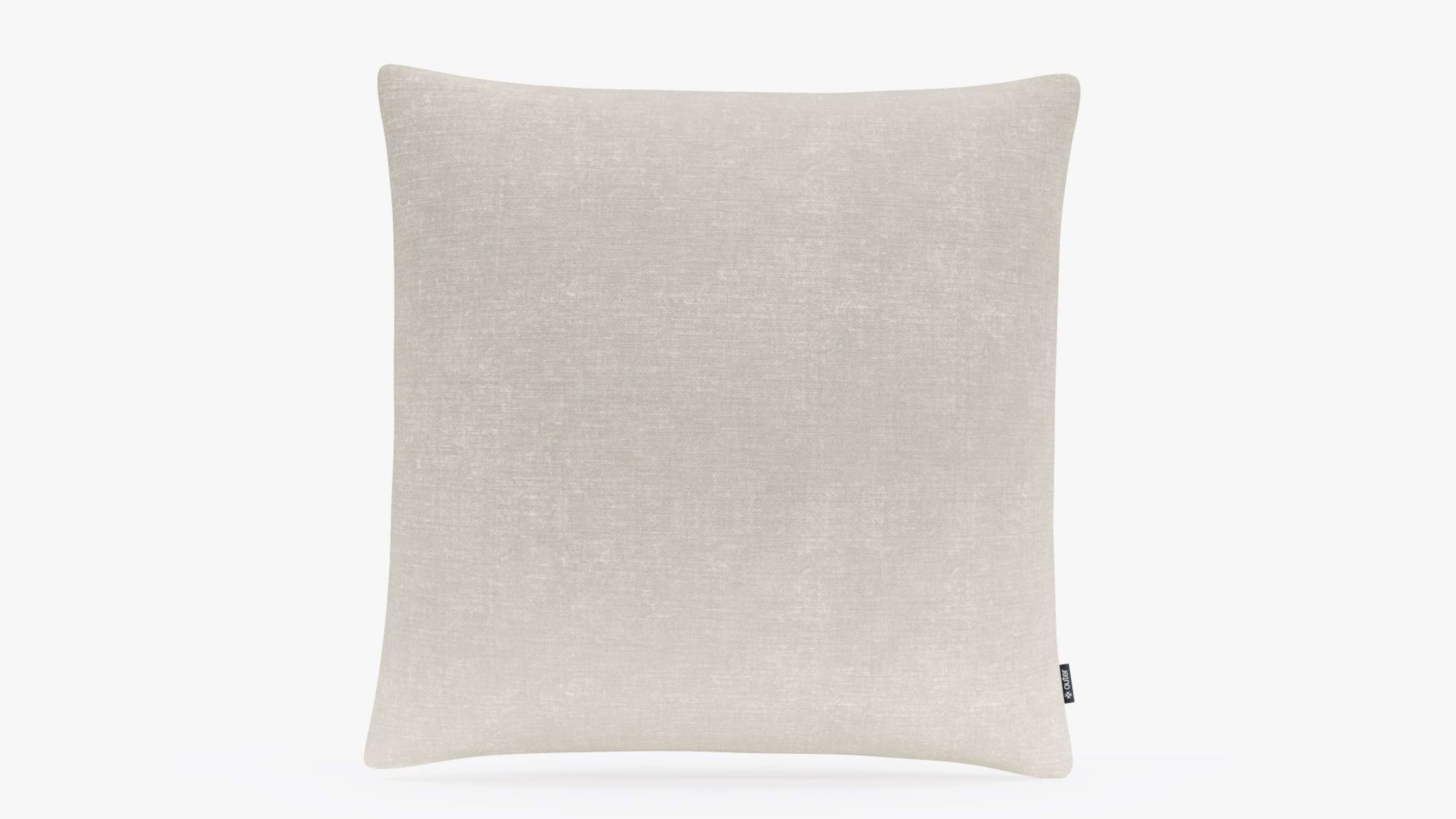 20" x 20" Sandstone Gray Color OuterWeave Outdoor Throw Pillows By Outer