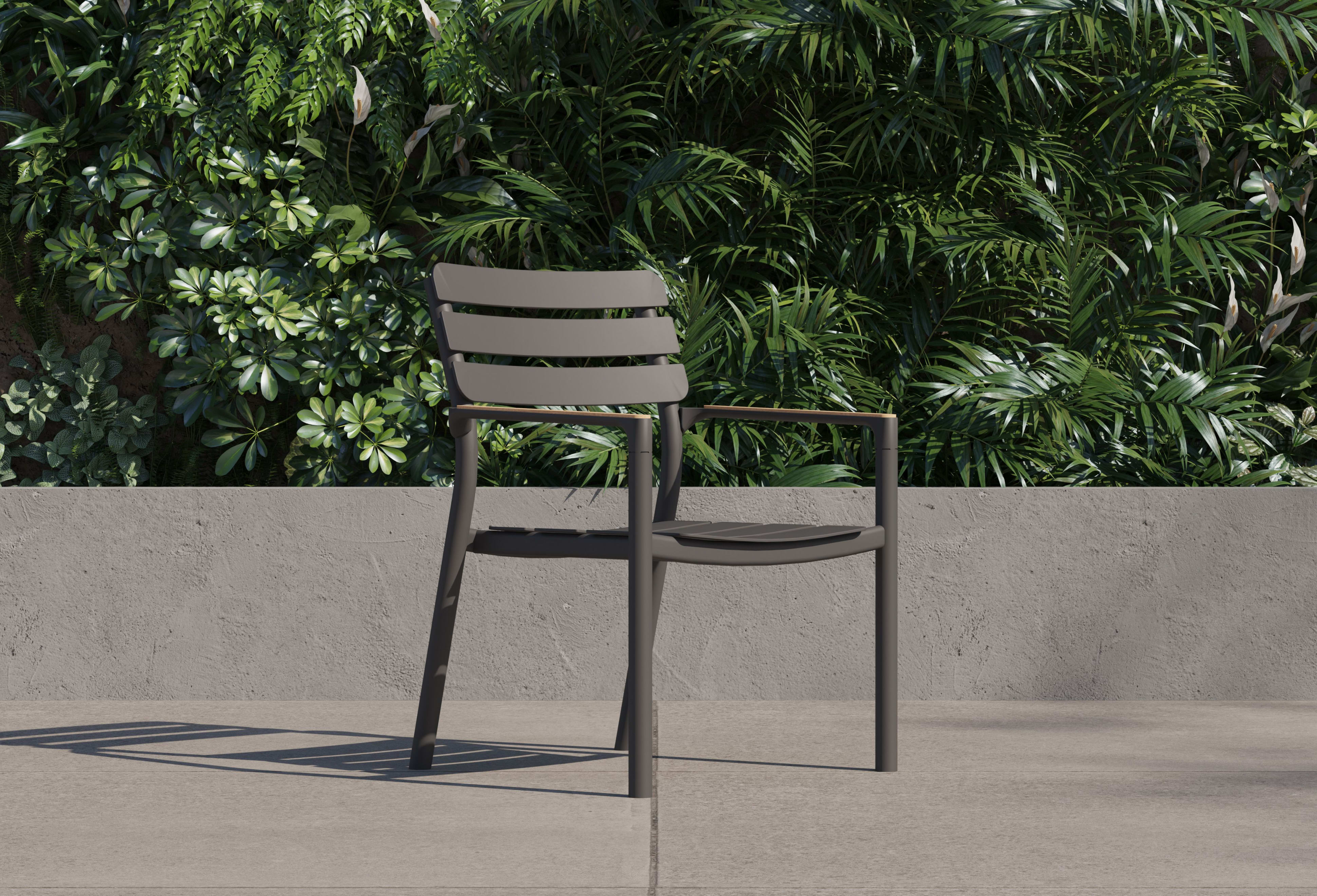 595 Dining ArmChair sideview
