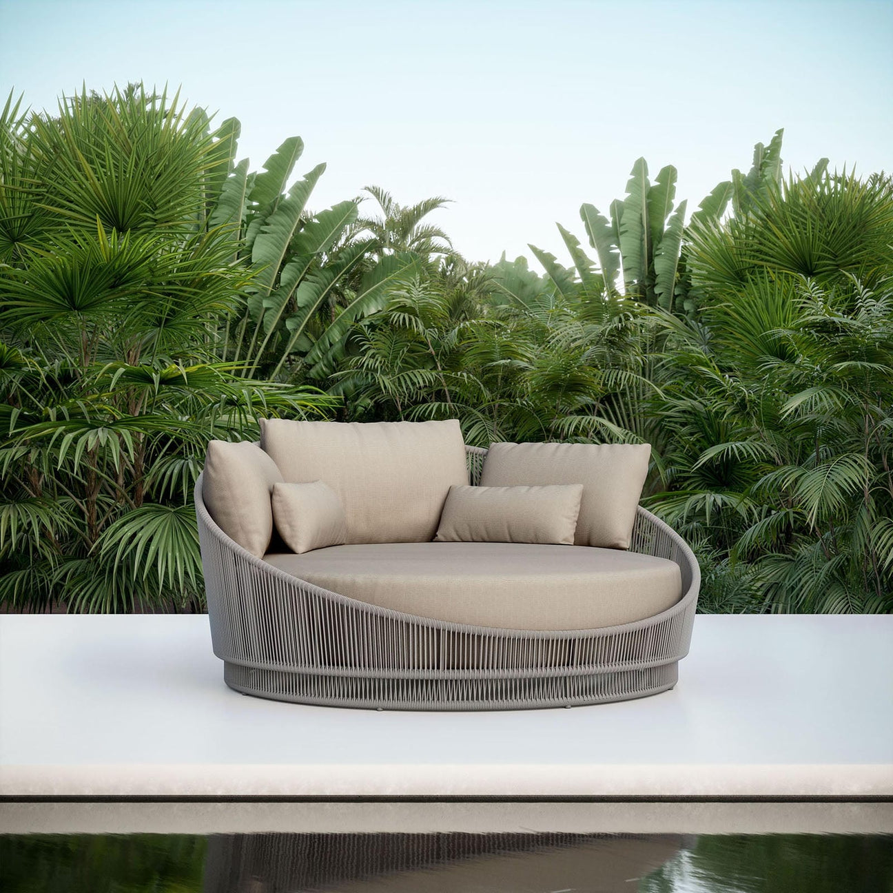 Palma Day Bed Lounge - Mocha by Azurro Living
