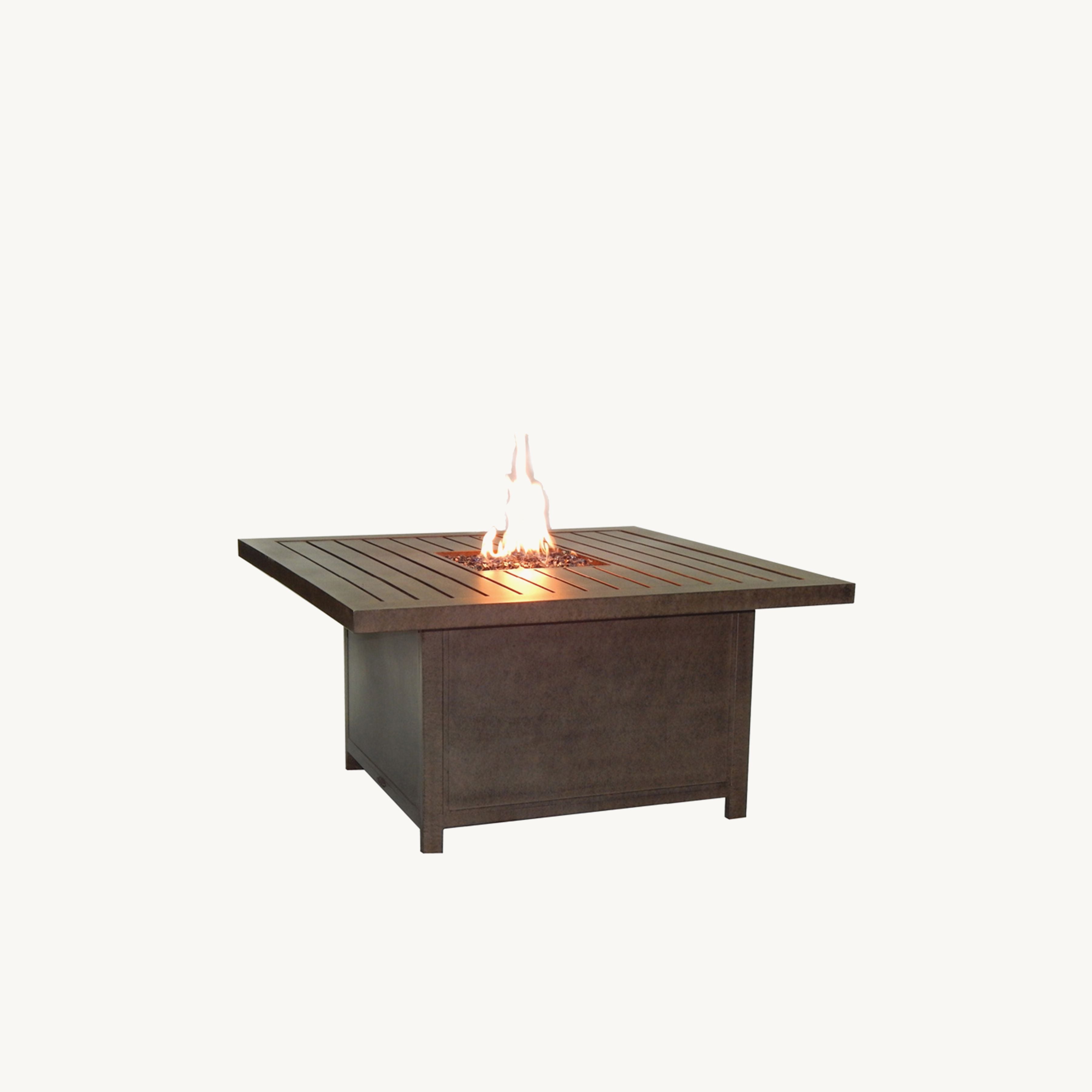 Roma Outdoor Furniture Set with Firepit Table By Castelle