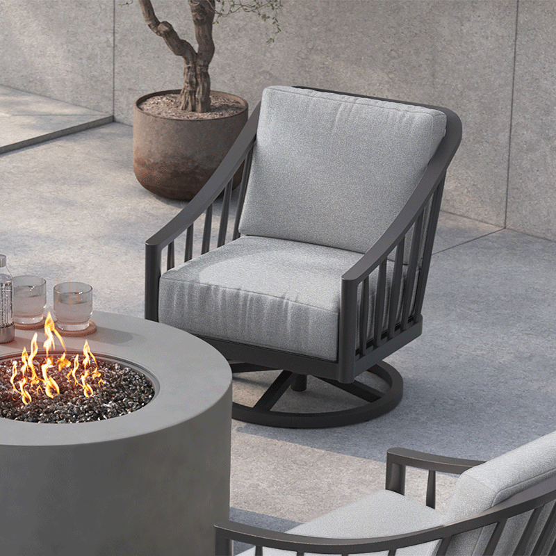 Palazzo Club Swivel Rocker by Ebel