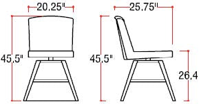 Antigua Swivel Bar Chair by Patio Renaissance