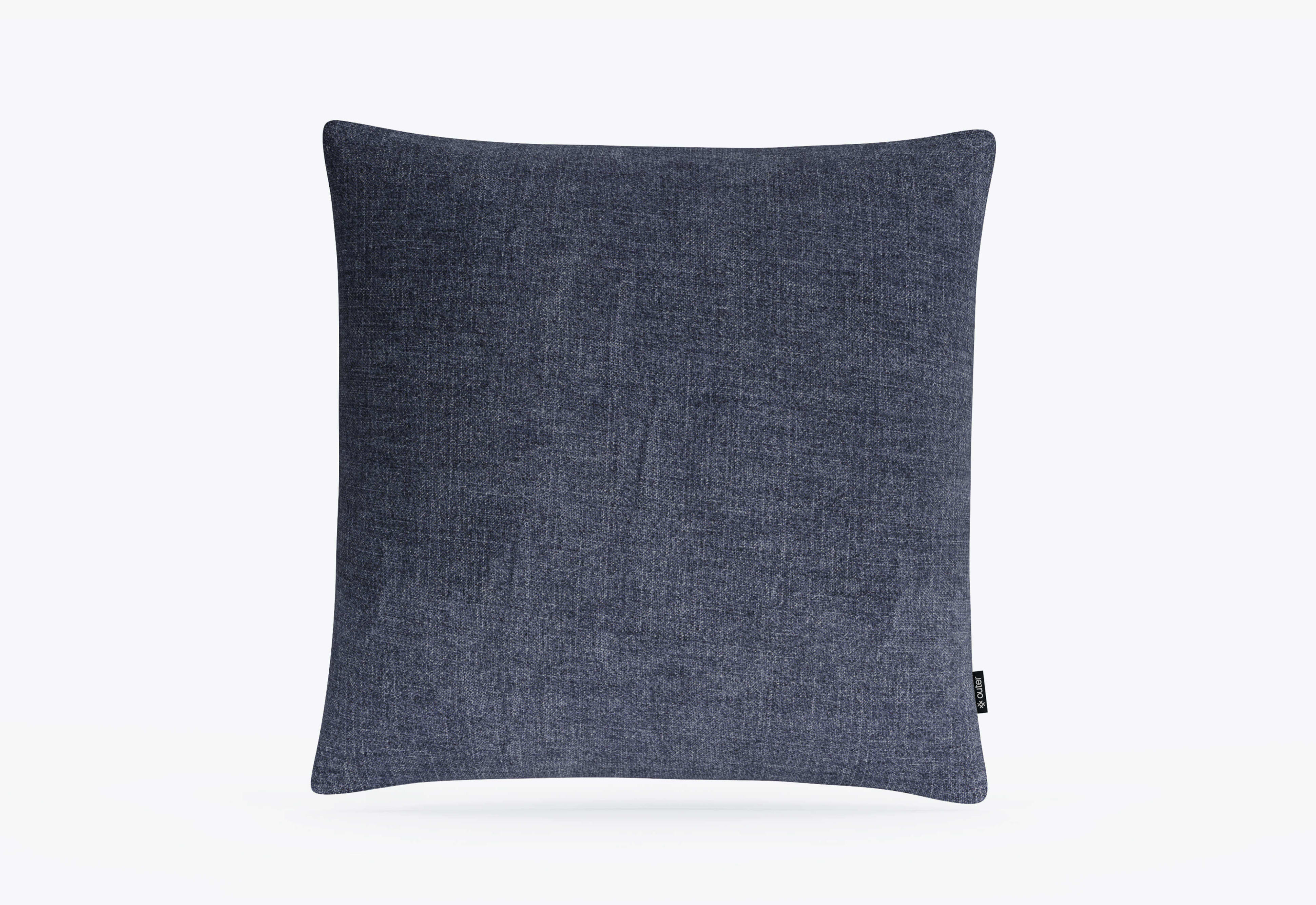 18" x 18" Deep Sea Navy Color OuterWeave Outdoor Throw Pillows By Outer