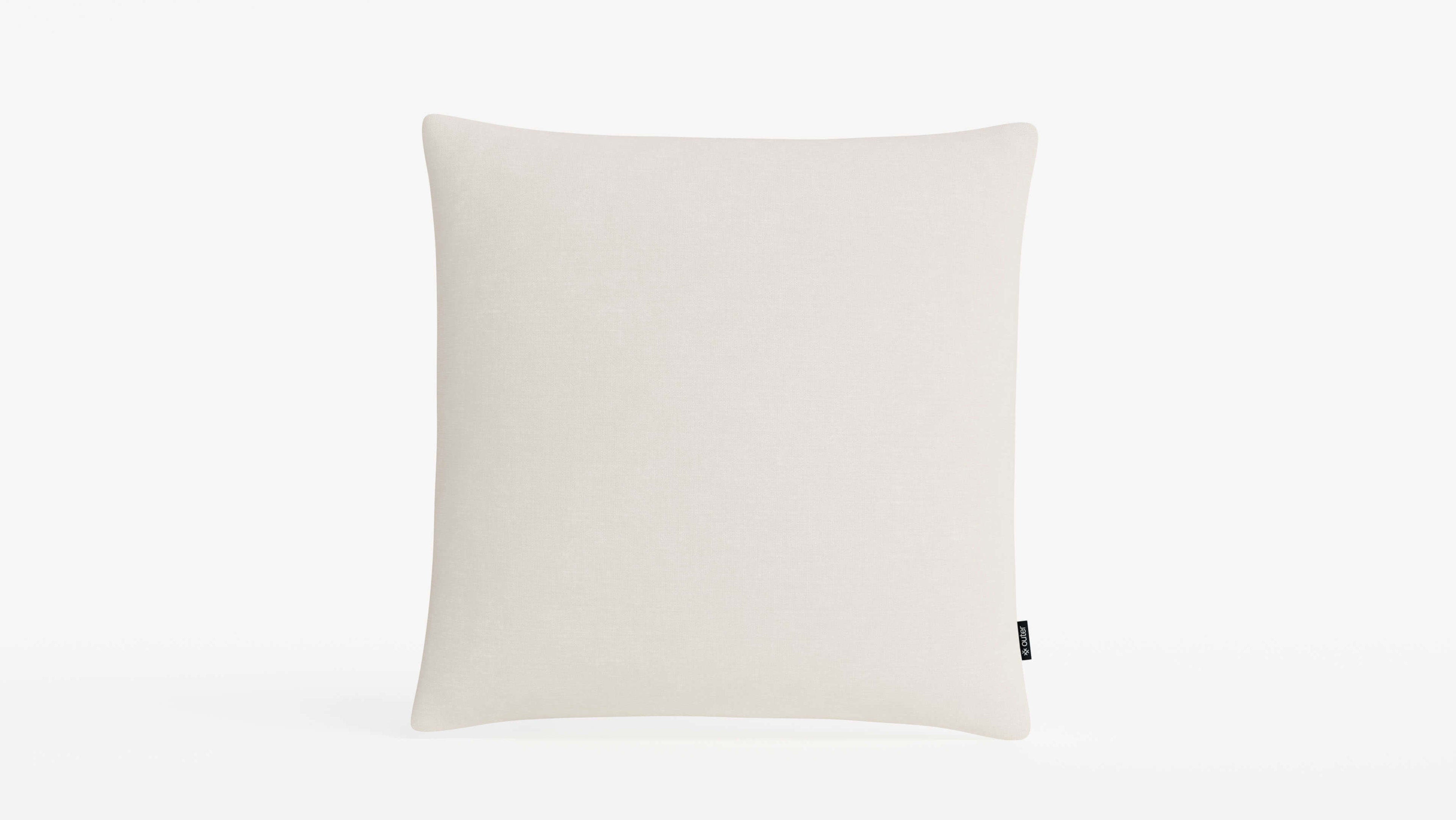 18" x 18" Palisades Cream Color OuterWeave Outdoor Throw Pillows By Outer