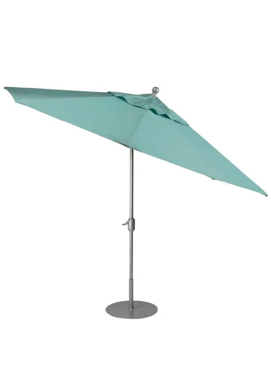 Portofino II Oval 8' x 10' Auto-Tilt Crank Lift Umbrella KD Pole by Tropitone