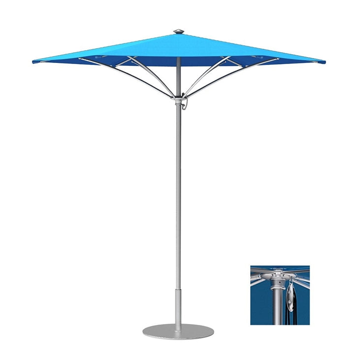 8' Trace Hexagon Pulley Lift Umbrella with Vent by Tropitone