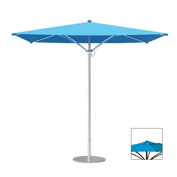 8' Trace Square Manual Lift Umbrella with Vent by Tropitone