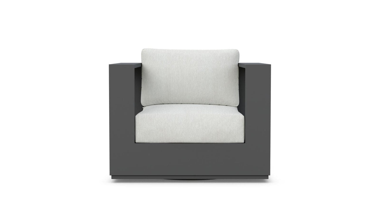 Sydney Swivel Club Chair - Charcoal by Azurro Living