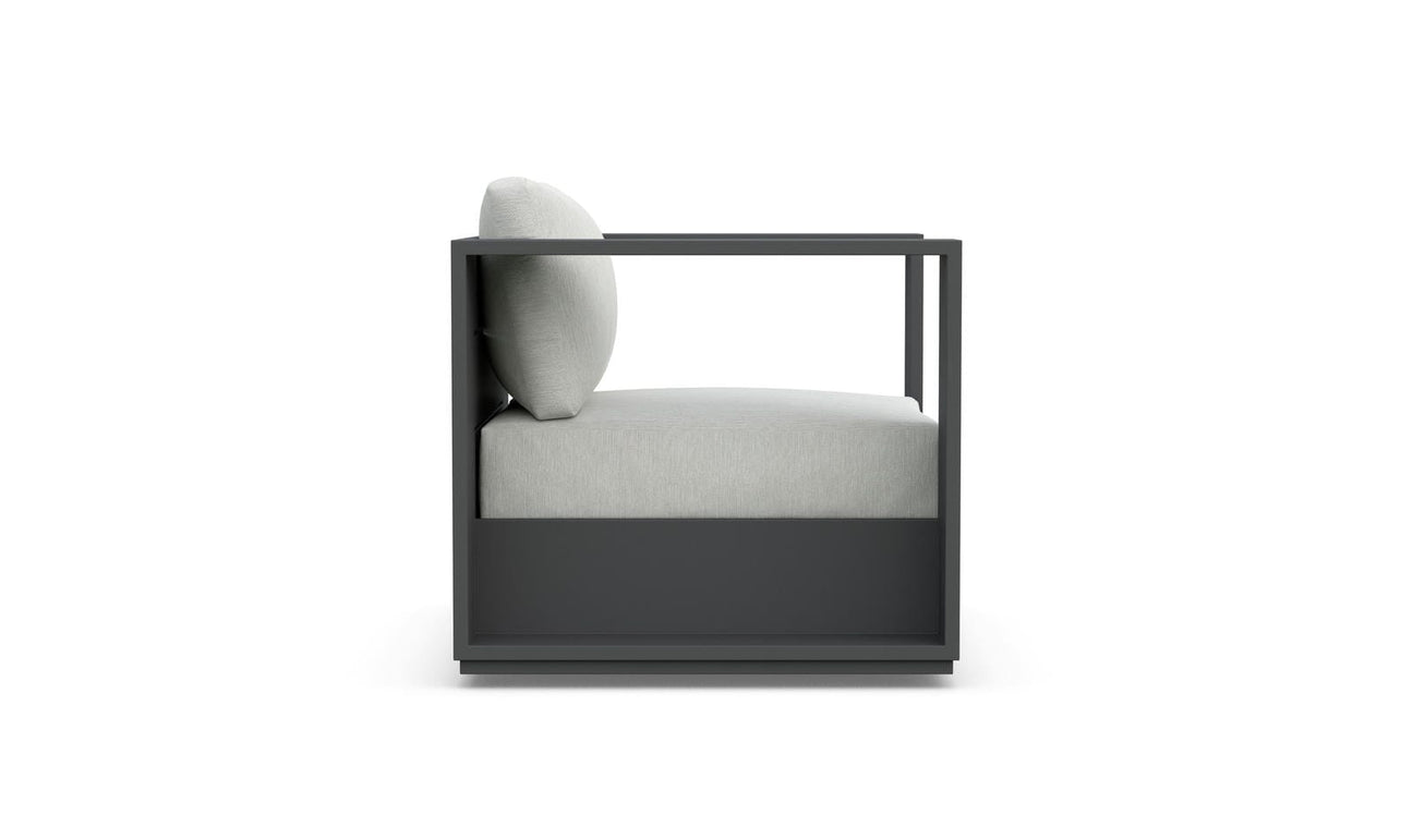 Sydney Swivel Club Chair - Charcoal by Azurro Living