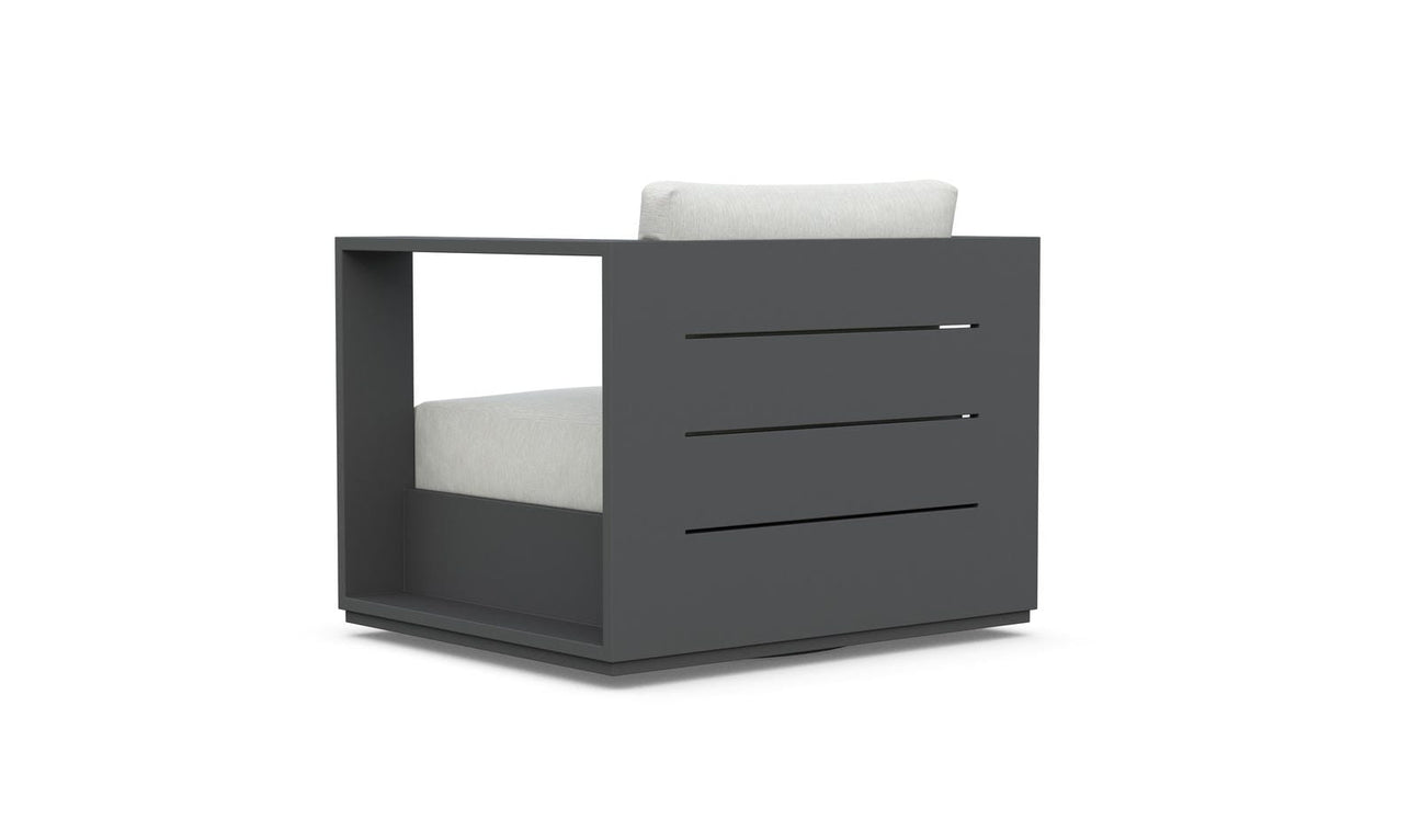 Sydney Swivel Club Chair - Charcoal by Azurro Living