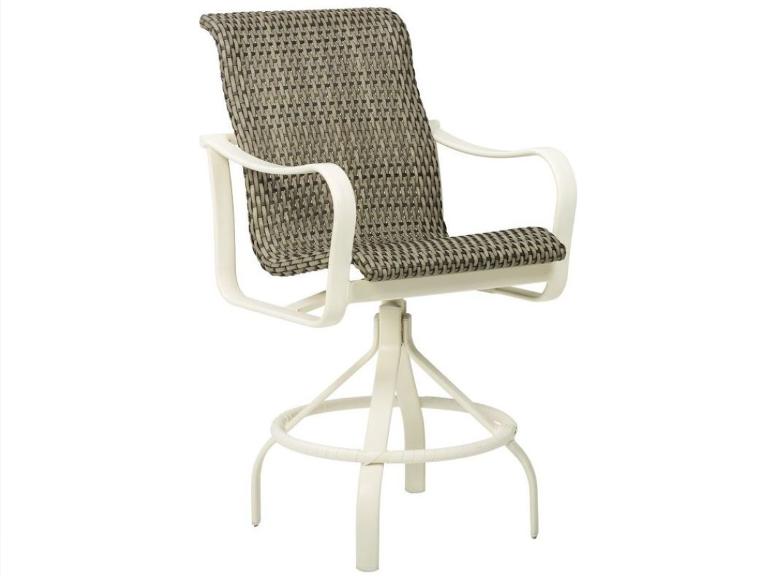 Shoreline Woven 25" Swivel Bar Stool by Tropitone