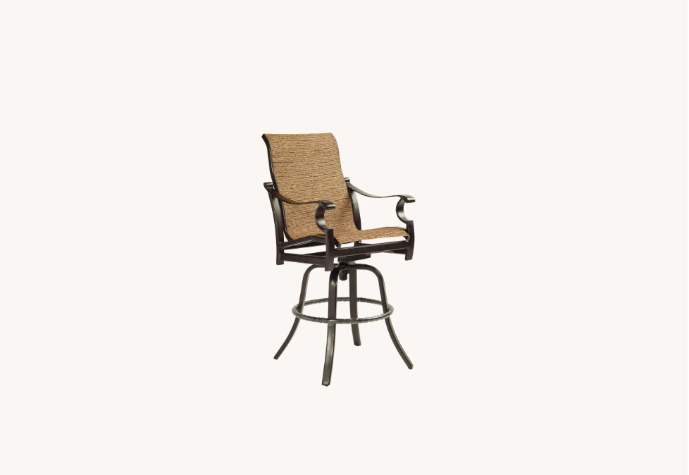 Monterey High Back Swivel Bar Stool Cover by Castelle