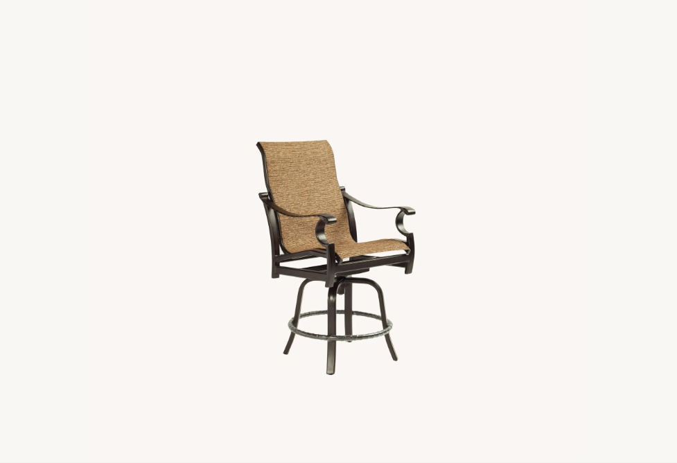 Monterey High Back Swivel Counter Stool Cover by Castelle