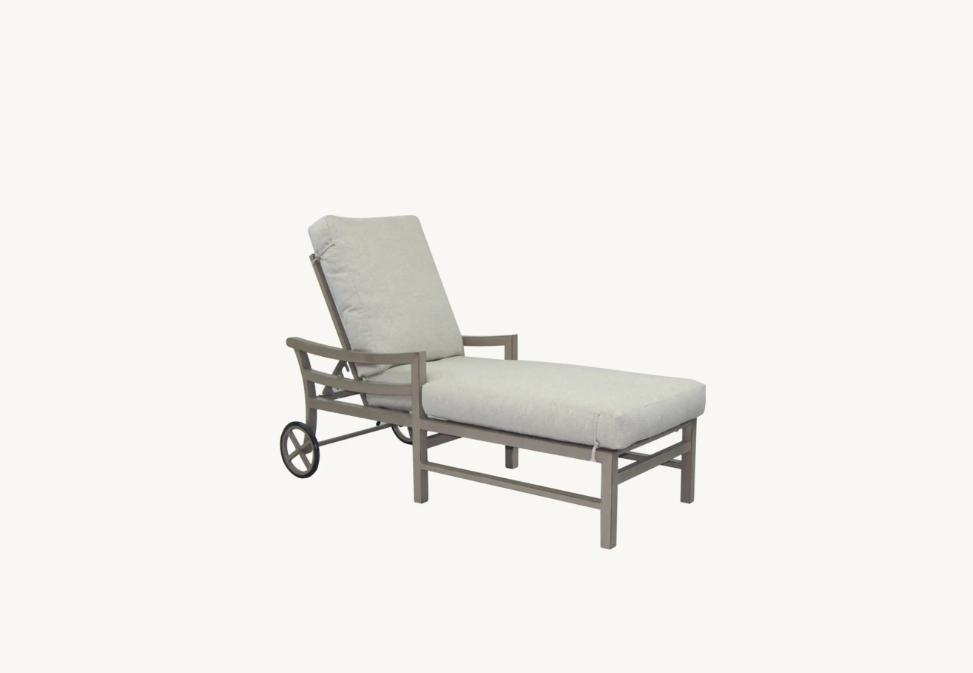 Roma Adjustable Chaise Lounge w/ Wheels by Castelle