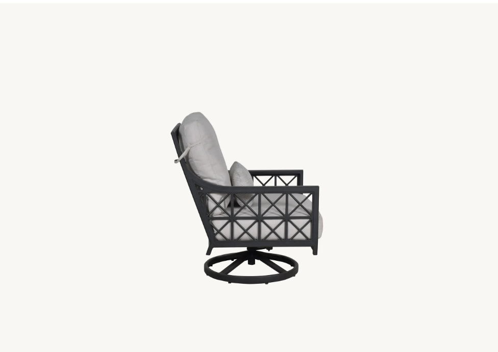 Saxton High Back Lounge Swivel Rocker by Castelle