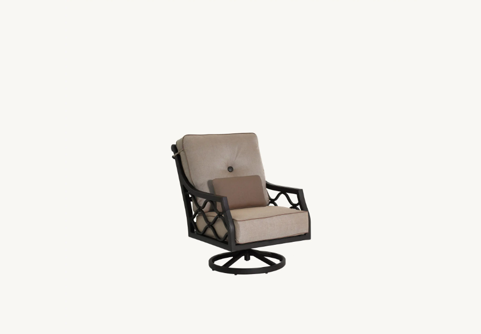 Villa Bianca High Back Lounge Swivel Rocker by Castelle