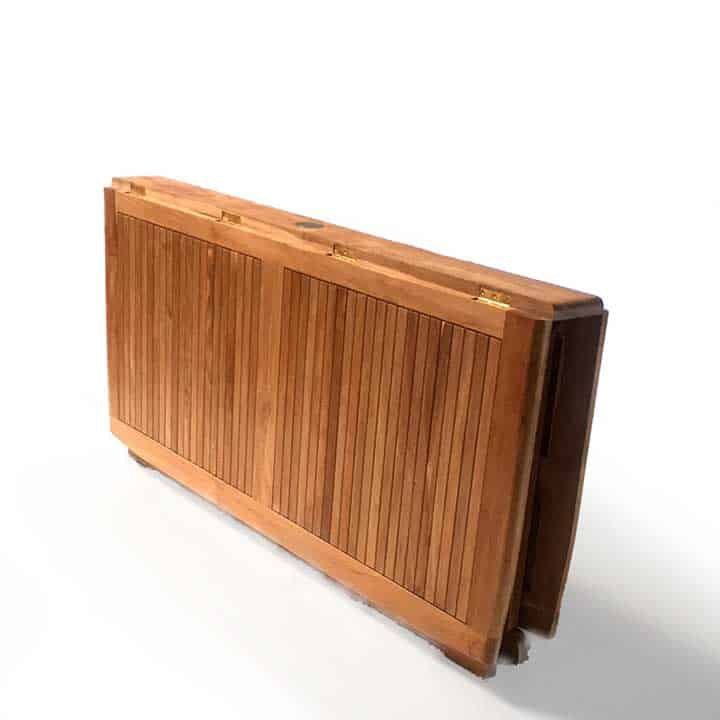 Teak Square Drop Leaf Table