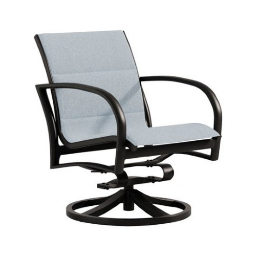 Ronde Low Back Swivel Rocker Replacement Padded Sling by Tropitone