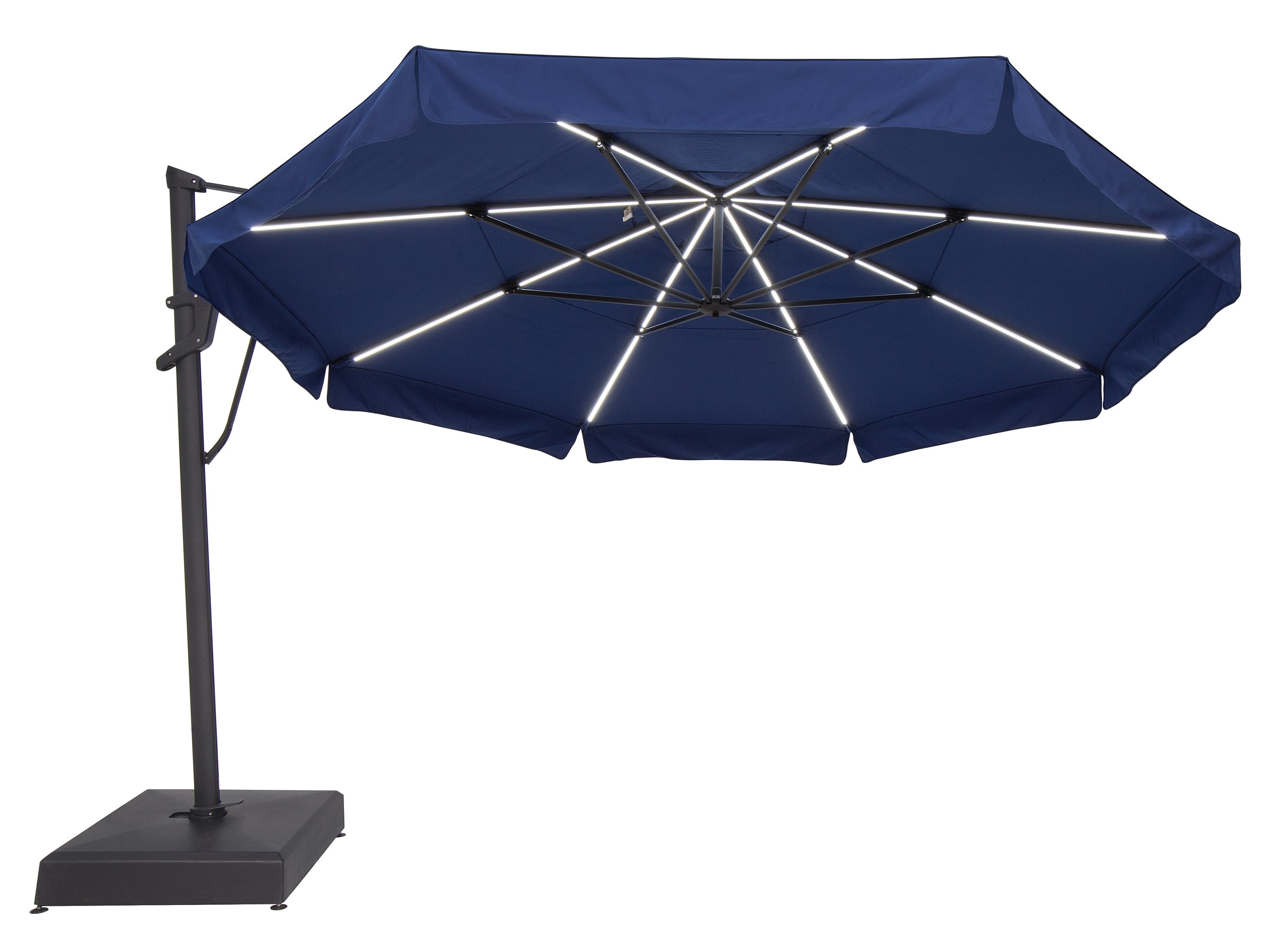 13' AKZ PLUS -Octagonal STARLUX  Cantilever Umbrella With Valance