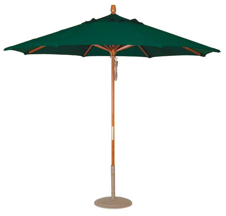 9' QUAD-PULLEY LIFT - NO TILT Market Umbrella by Treasure Garden