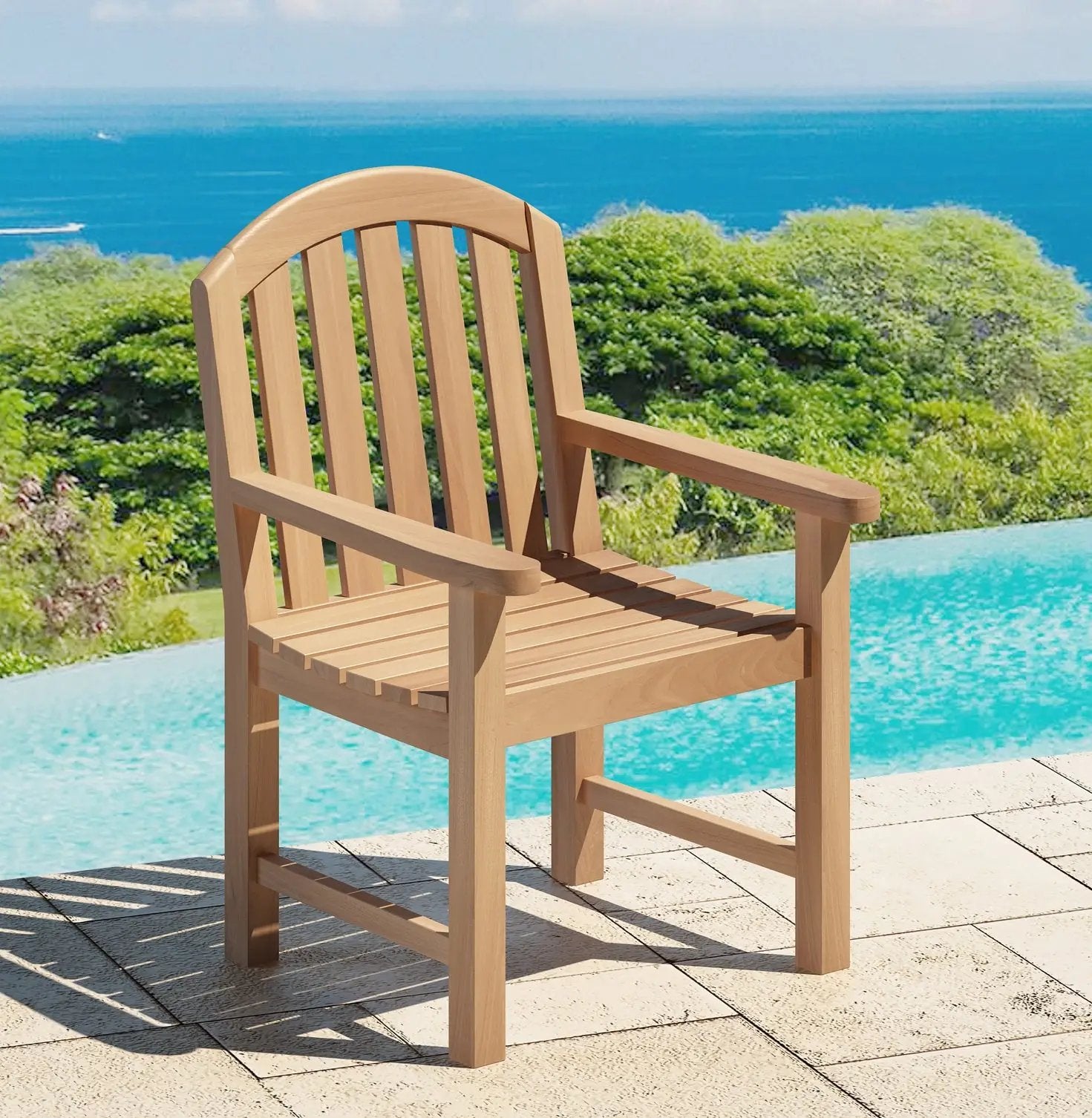 Royal Teak Glaser Arm Chair by Classic Teak