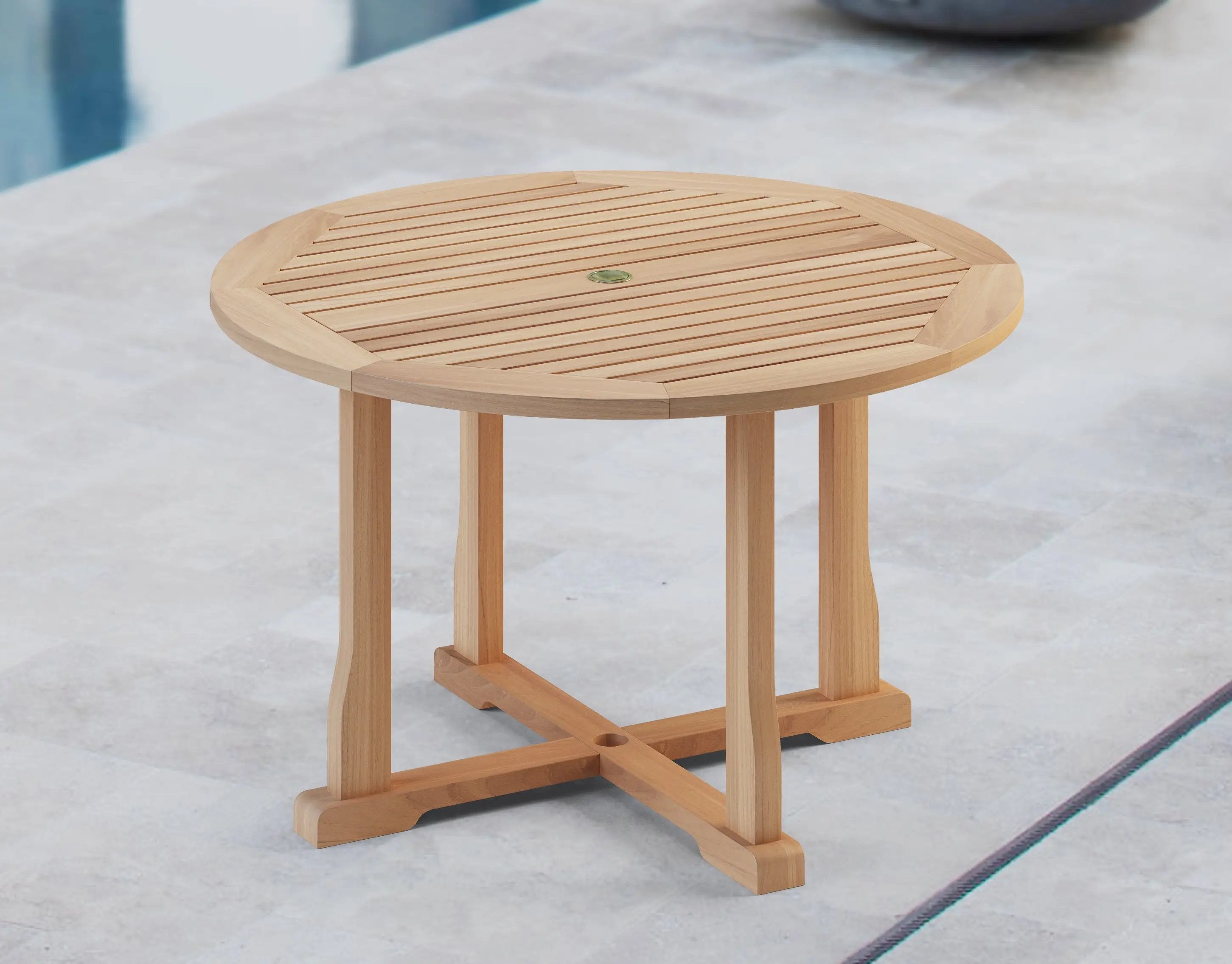 Teak Table 48" Round - Thumbnail 2
