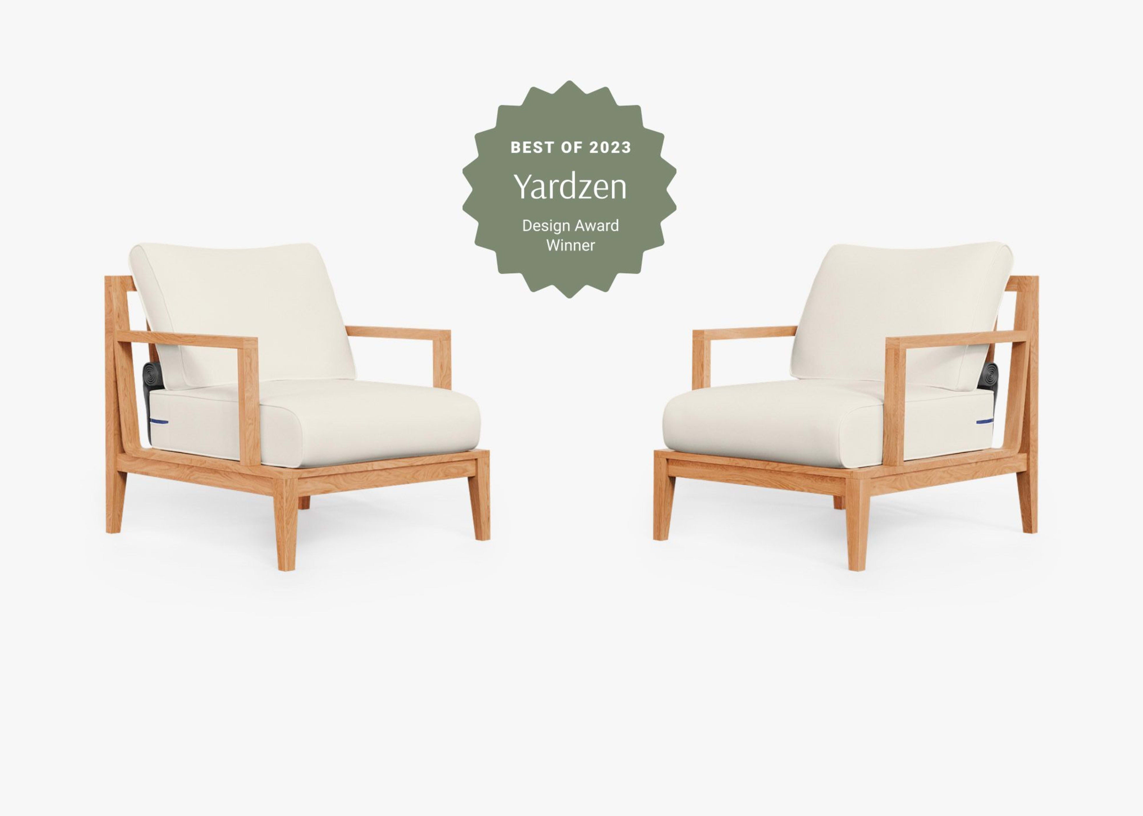 Teak Outdoor Armchair Conversation Set 