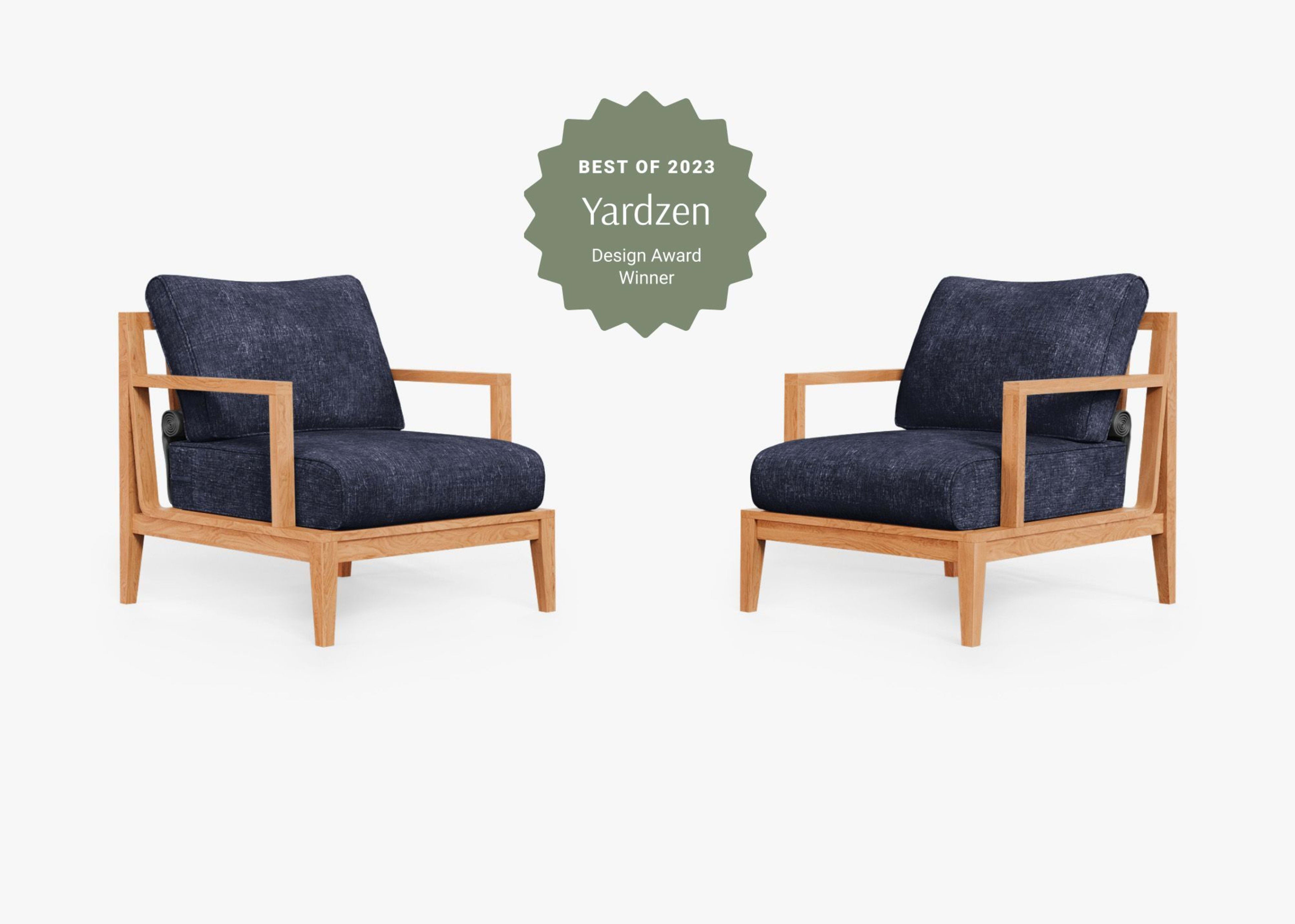 Teak Outdoor Armchair Conversation Set 