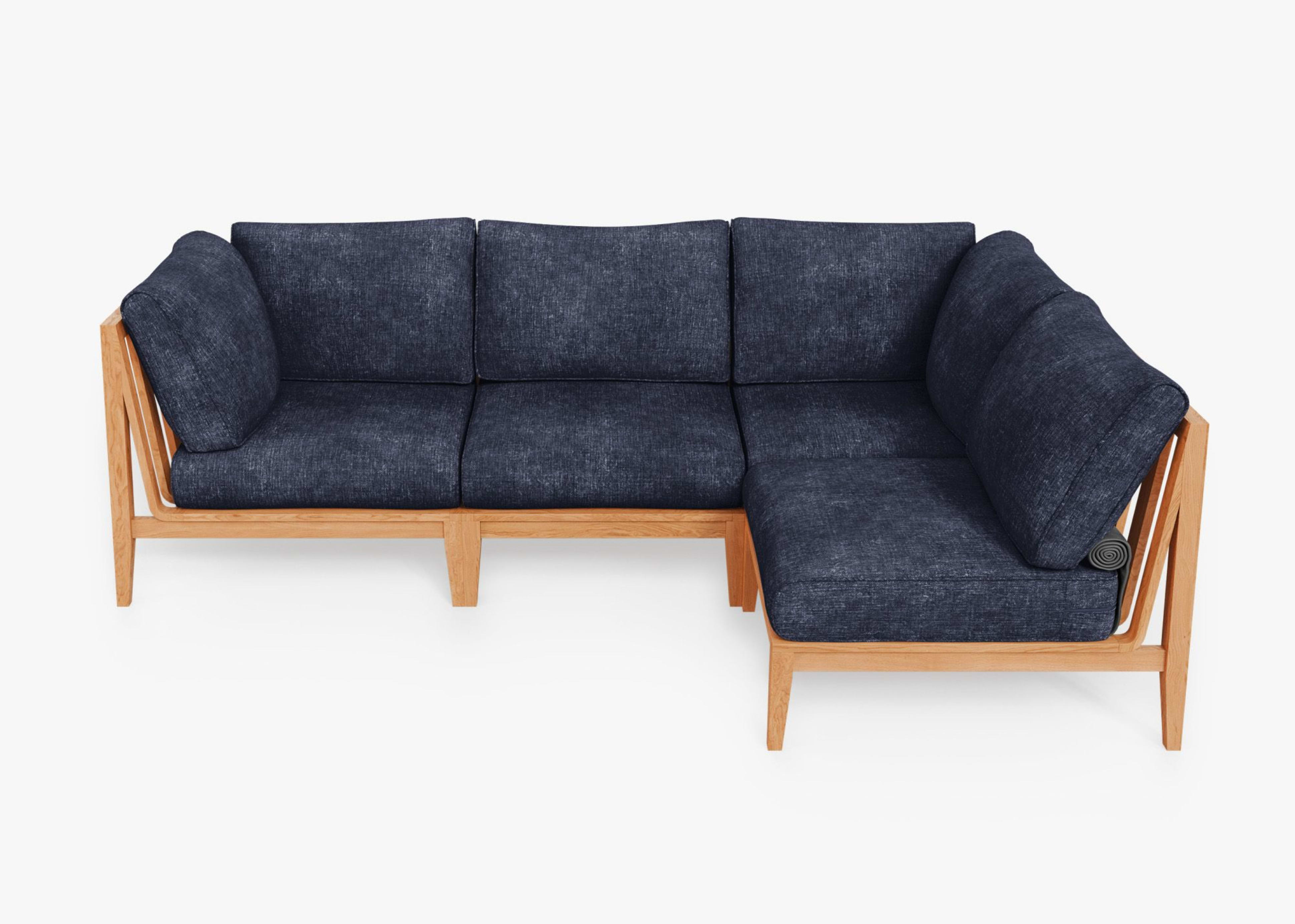 Shop Teak Outdoor L Sectional 4 Seat by Outer