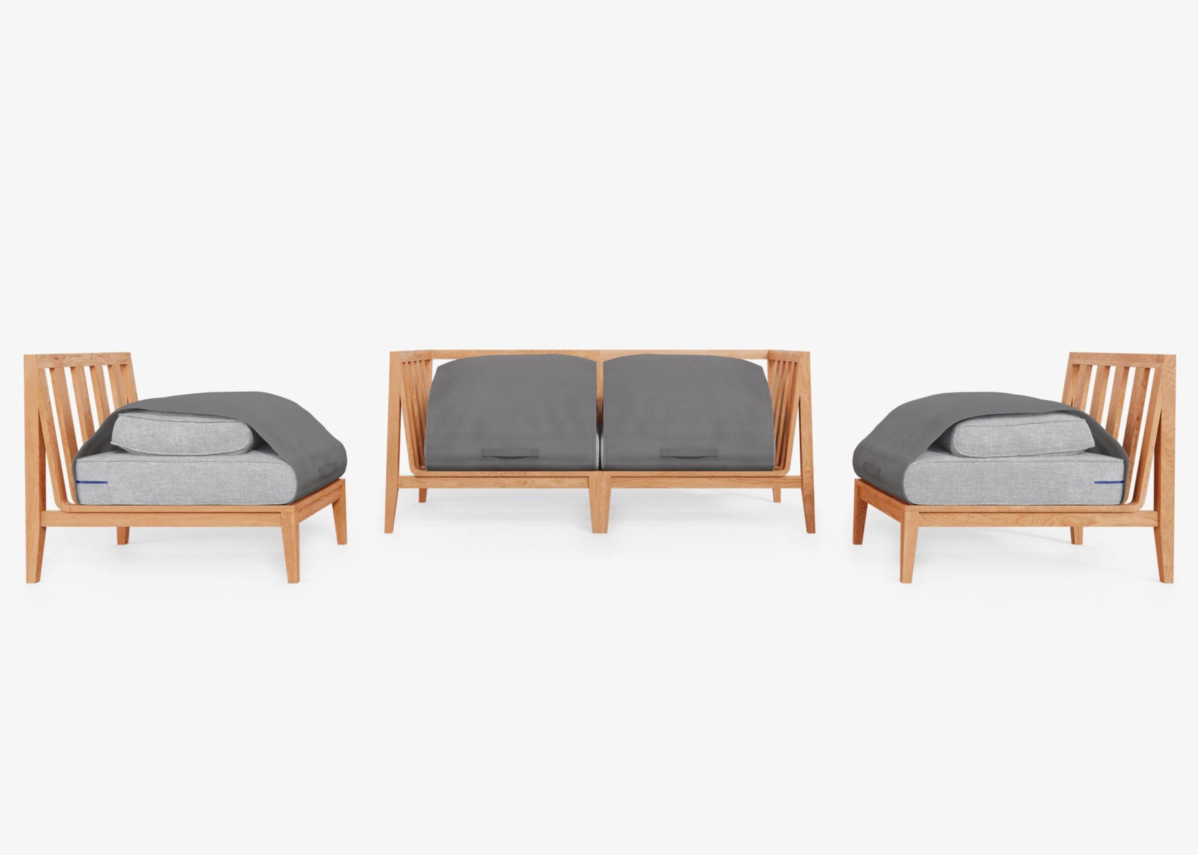 Outer Teak Loveseat - Thumbnail 4