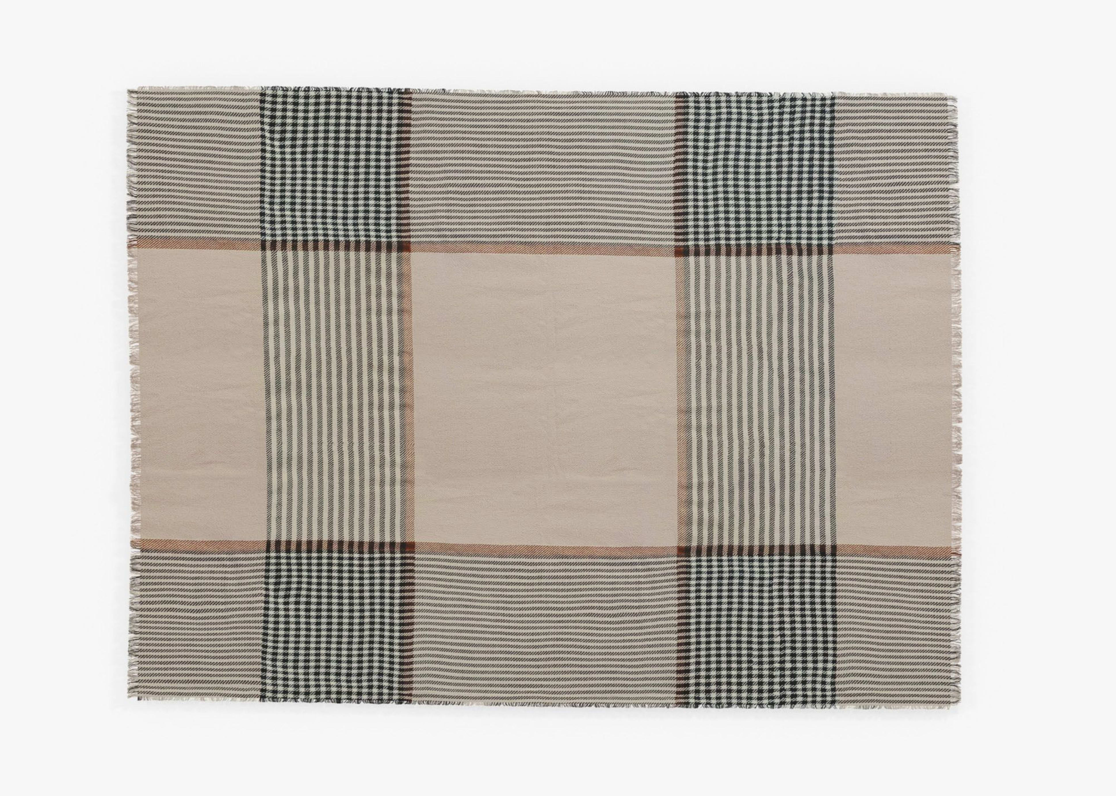 Bug Shield Outdoor Throw Blanket (Striped Plaid) By Outer