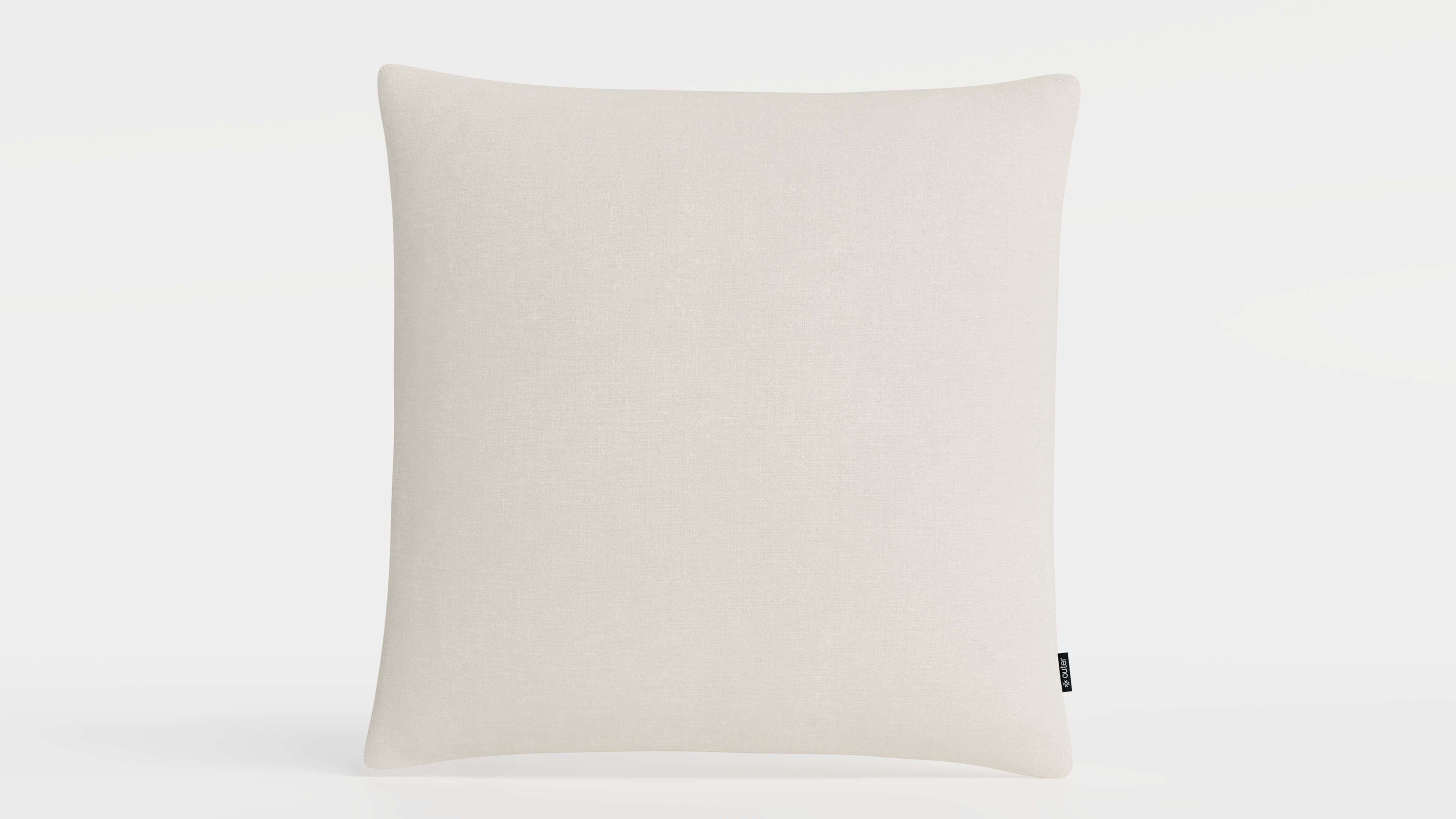 20" x 20" Palisades Cream Color OuterWeave Outdoor Throw Pillows By Outer