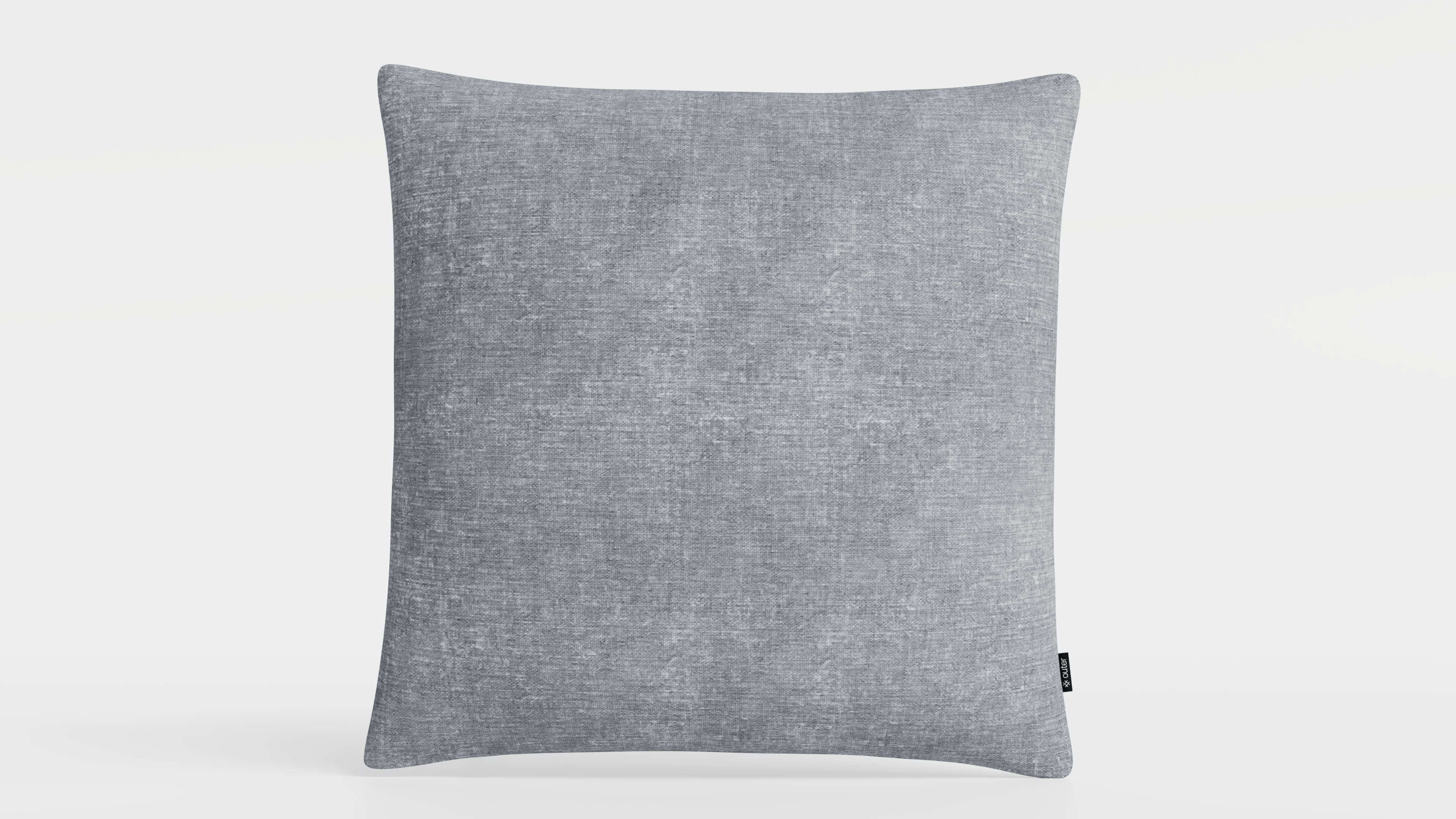 20" x 20" Pacific Fog Gray Color OuterWeave Outdoor Throw Pillows By Outer