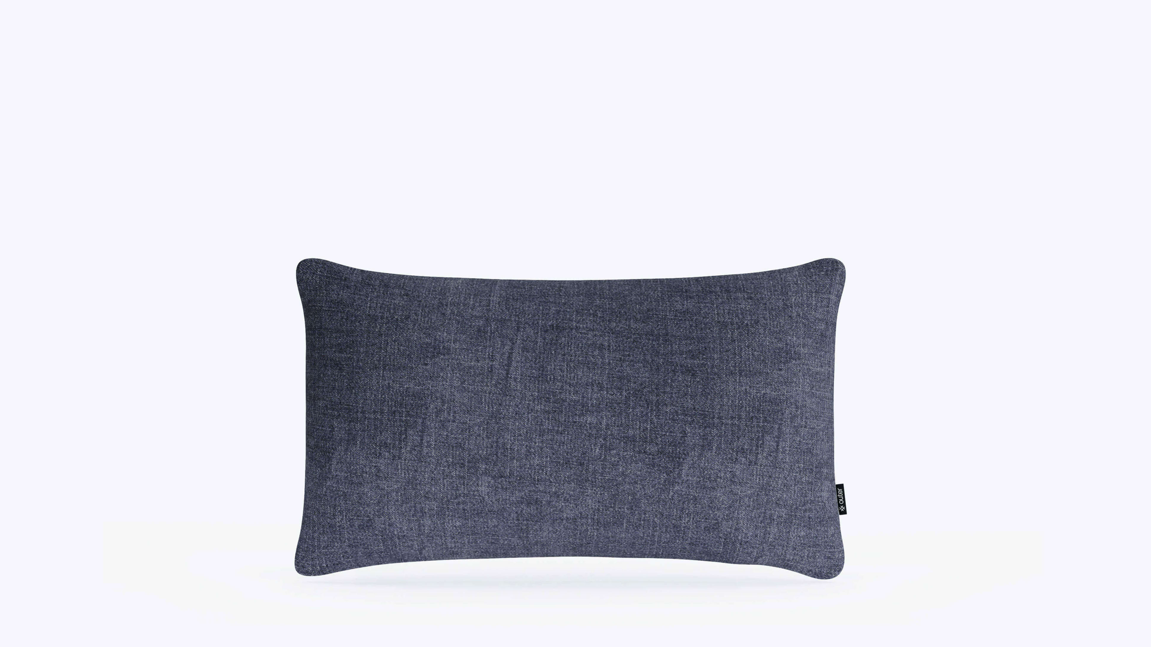 12" x 20" Deep Sea Navy Color OuterWeave Outdoor Throw Pillows By Outer