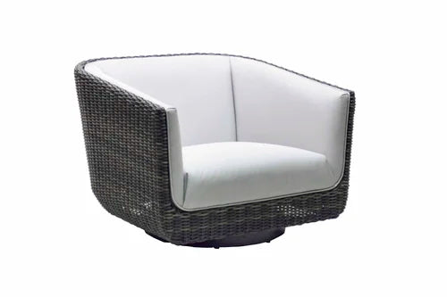 Tribeca Woven Upholstered Swivel Lounger Chair by Patio Renaissance
