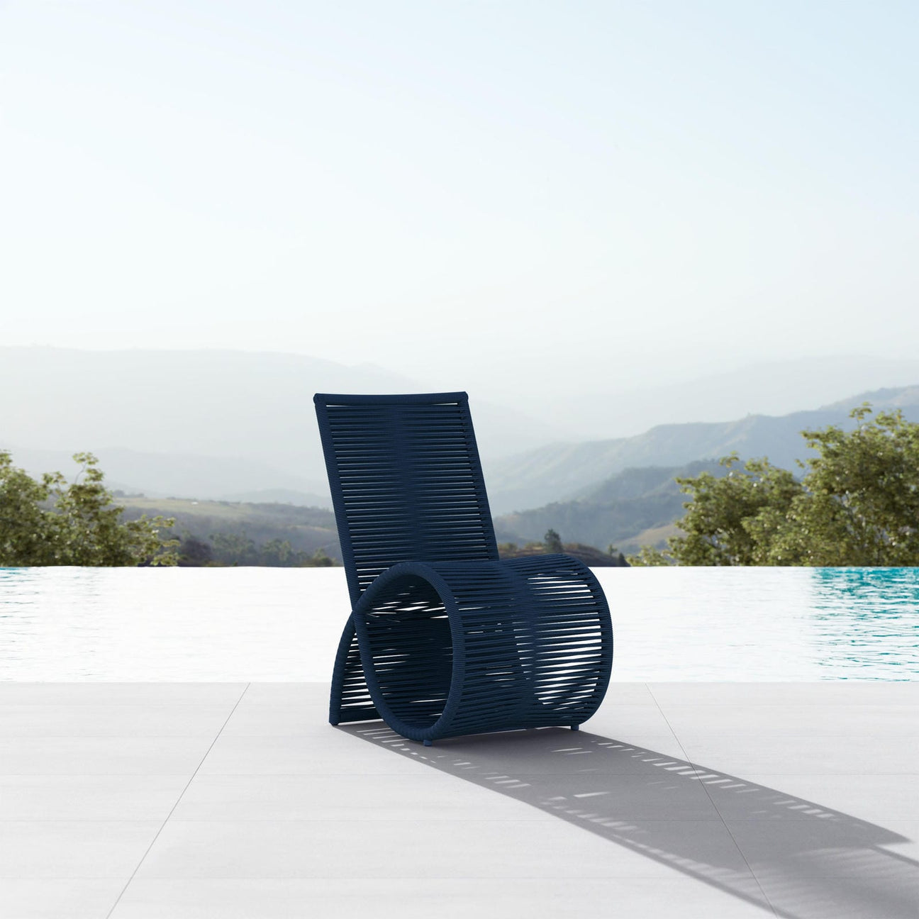 Wave Dining Chair (QTY 2) - Midnight Blue by Azurro Living
