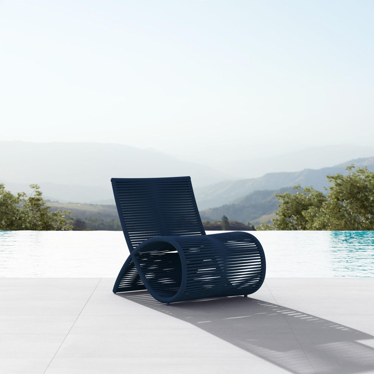 Wave Club Chair (QTY 2) - Midnight Blue by Azurro Living