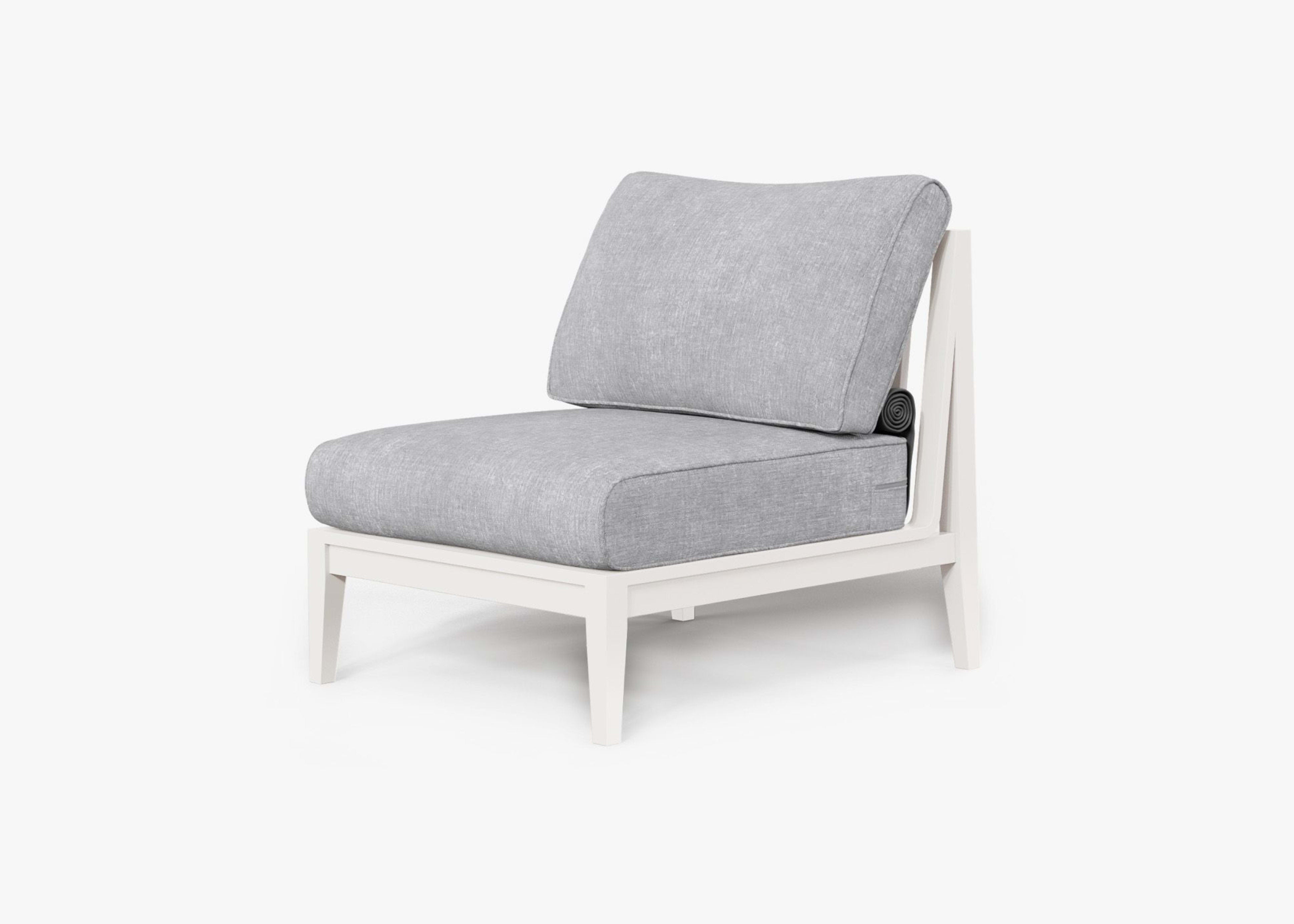 Aluminum Outdoor Armless Chair