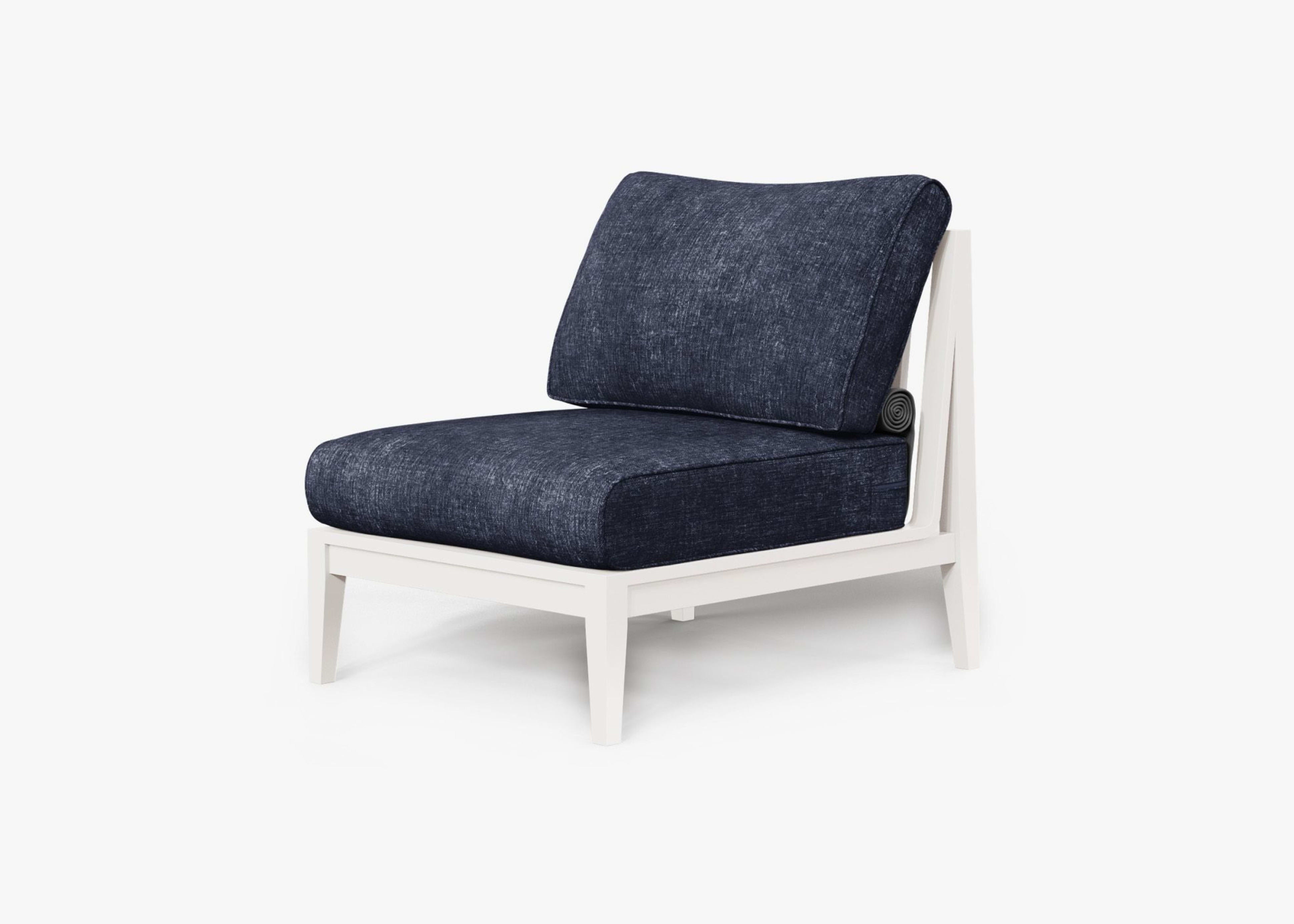 Aluminum Outdoor Armless Chair