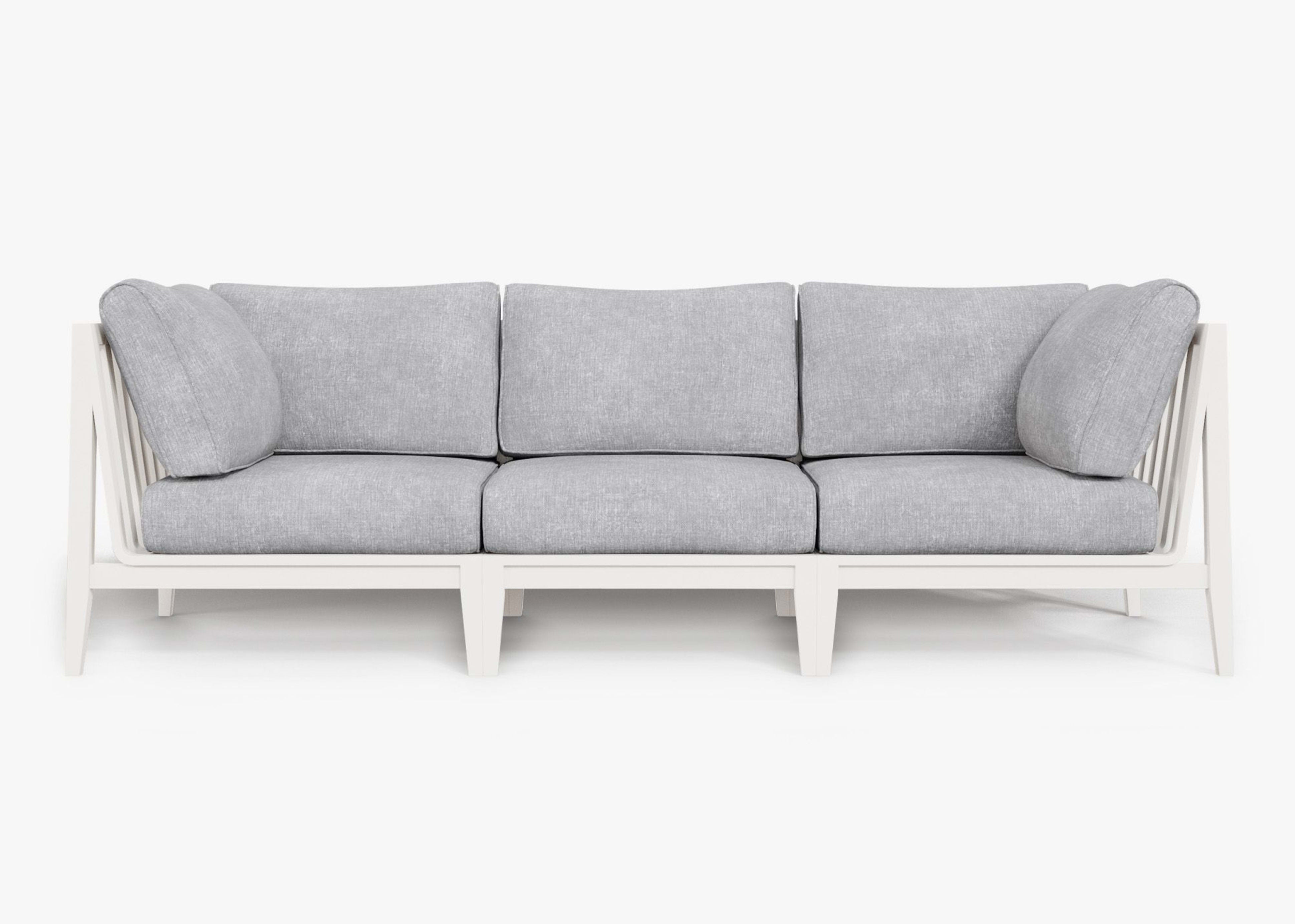 Aluminum Outdoor Sofa - 3 Seat