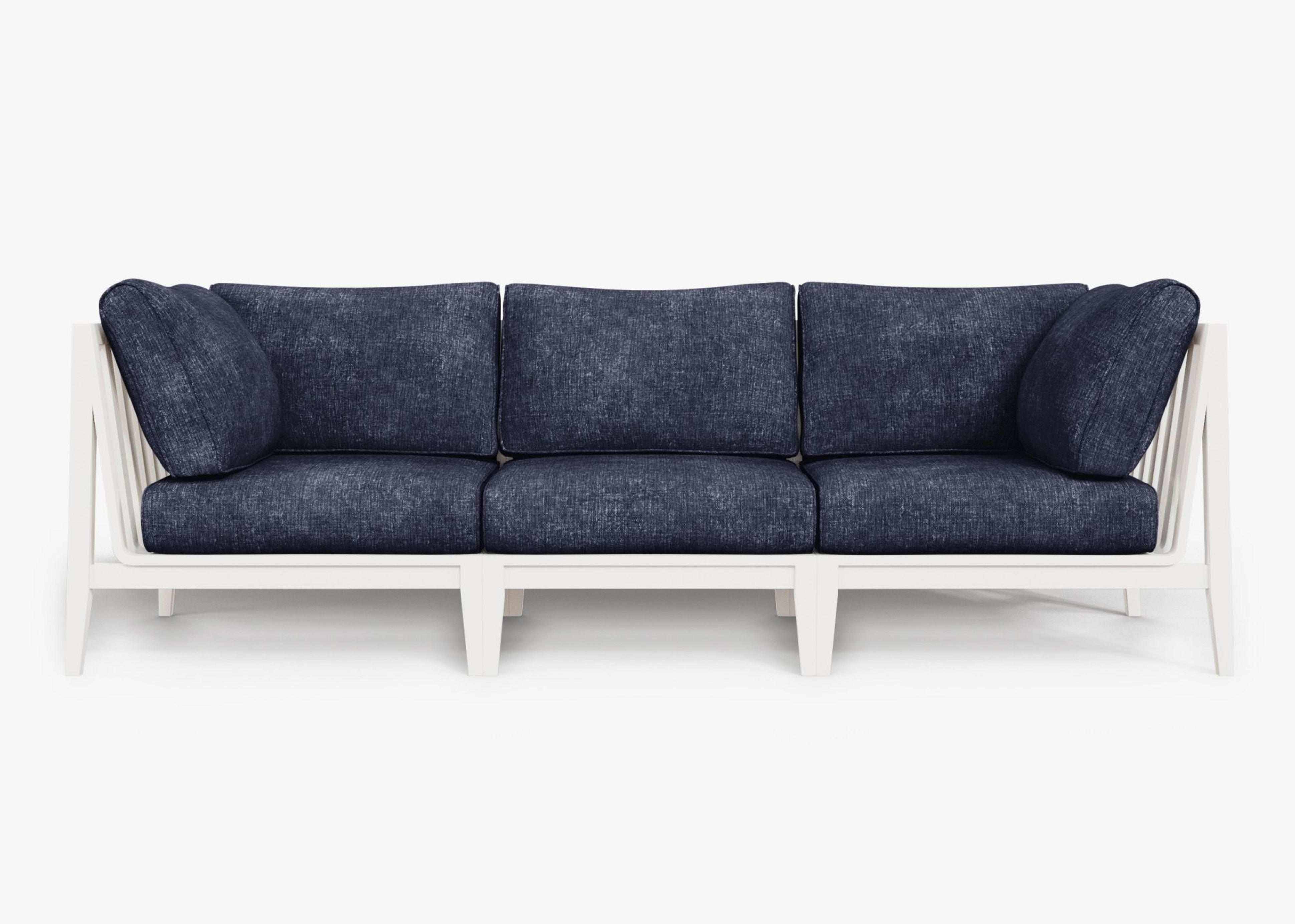 Aluminum Outdoor Sofa - 3 Seat